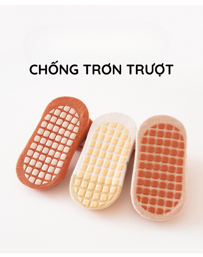 Tất Vớ Trơn Hình Hoạt Hình CHỐNG TRƠN TRƯỢT Đáng Yêu Giữ Ấm Chân Cho Bé