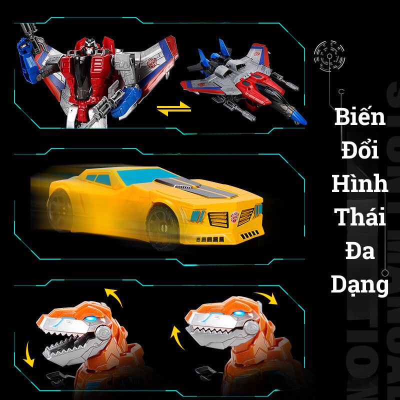 Đồ Chơi Mô Hình Lắp Ráp Robot Biến Hình Transformer Thân Hợp Kim Cho Bé Giải Trí Rèn Luyện Tư Duy Thông Minh