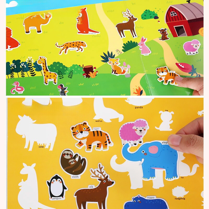 Đồ Chơi Giáo Dục STICKER Nhãn Dán Nhiều Chủ Đề Có Thể Tái Sử Dụng