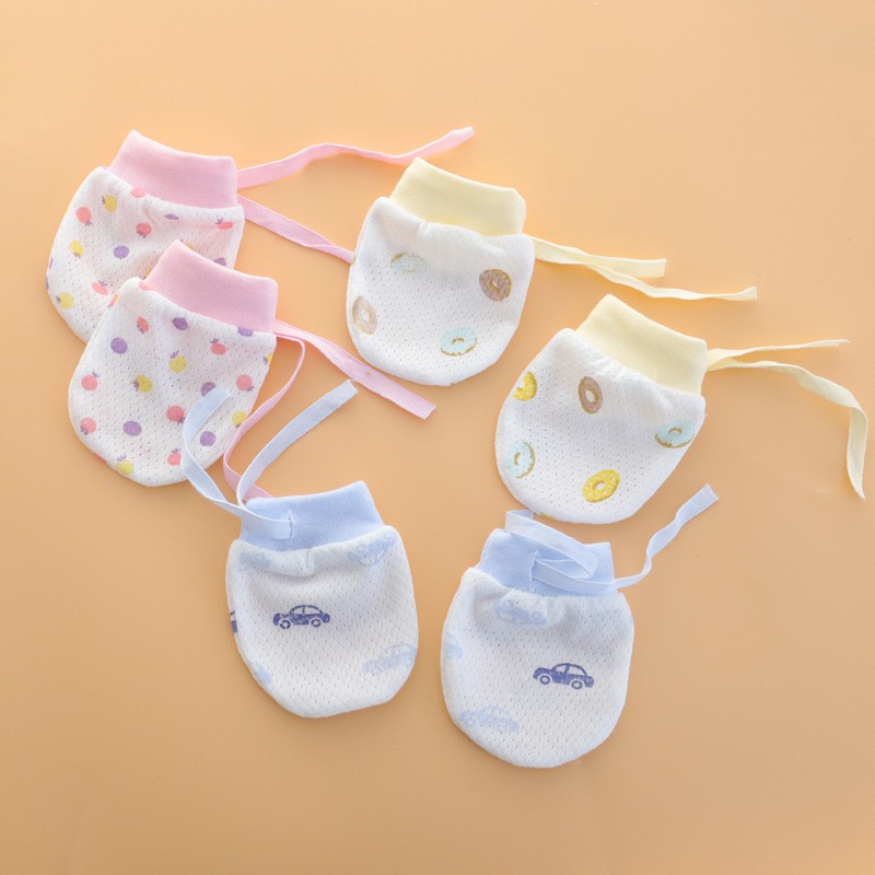 Bao Tay Lưới 2D Thông Thoáng Cho Trẻ Sơ Sinh 0 - 12 Tháng