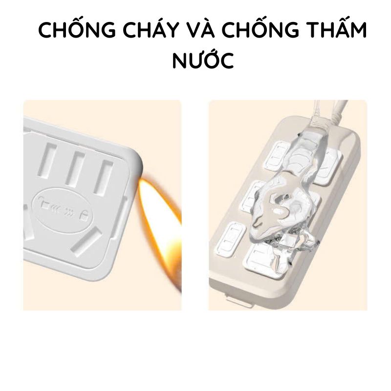 Combo 6 Miếng Dán Che Ổ Điện Đóng Mở Ngang Bảo Vệ An Toàn Cho Bé