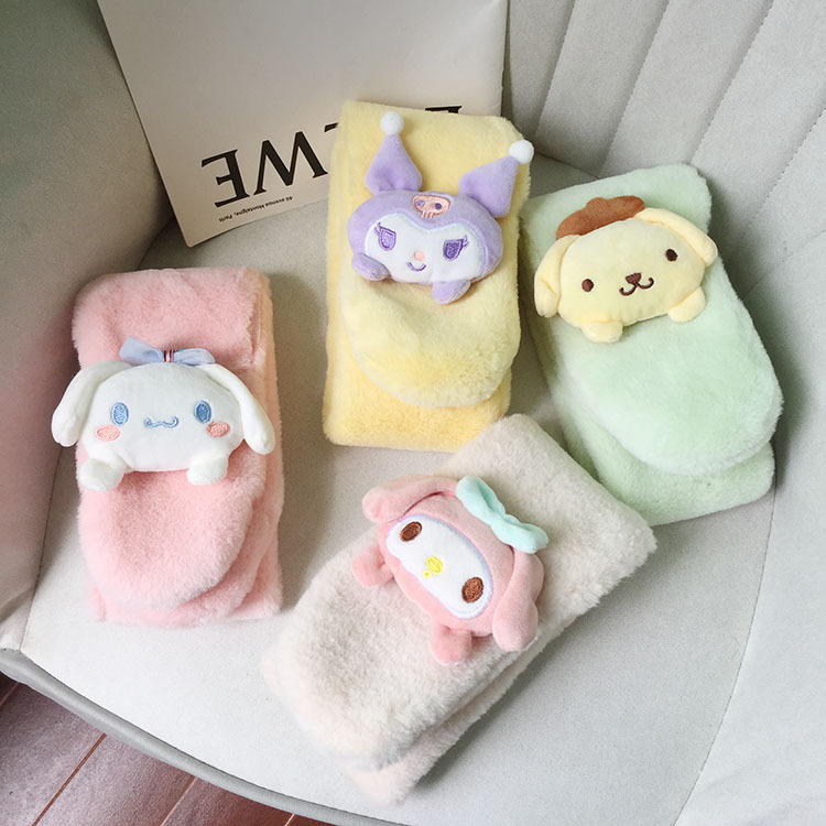 Khăn Choàng Cổ Mềm Mịn Hình Thú 3D Đáng Yêu Giữ Ấm Cho Bé