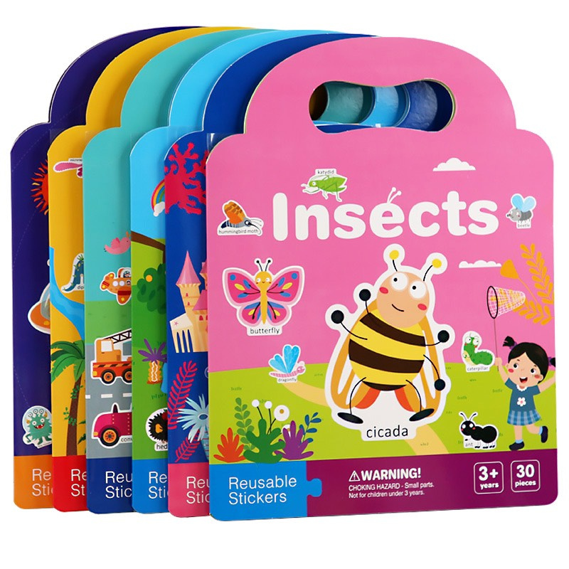 Đồ Chơi Giáo Dục STICKER Nhãn Dán Nhiều Chủ Đề Có Thể Tái Sử Dụng