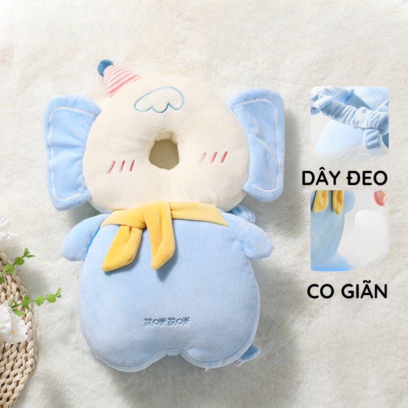 Gối Bảo Vệ Đầu Và Lưng Chống Ngã Thoáng Khí An Toàn Cho Bé