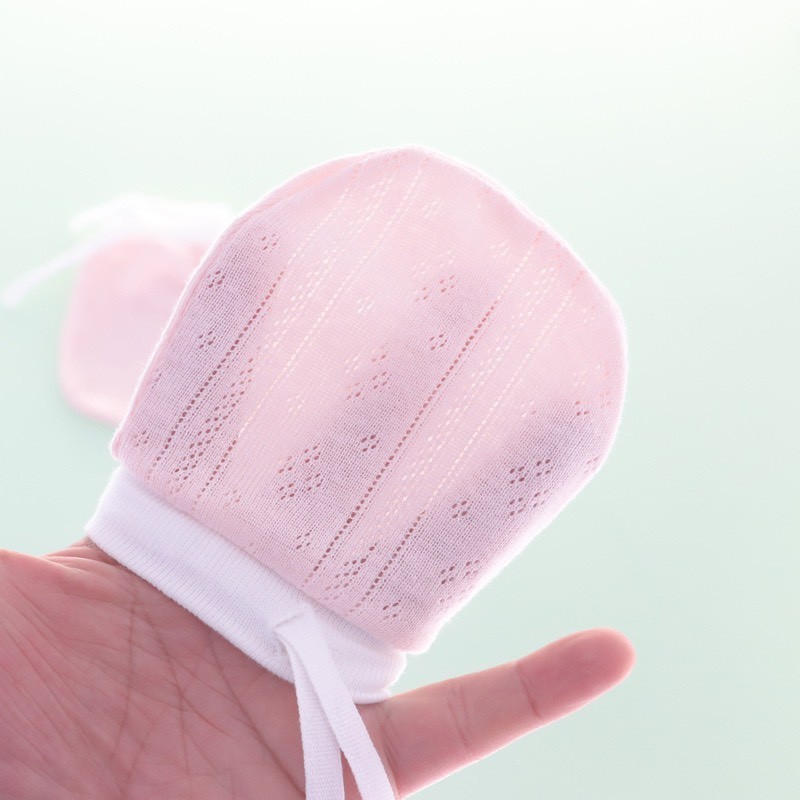 Bao Tay Lưới Trơn Thông Thoáng Dành Cho Bé Sơ Sinh Từ 0 - 12 Tháng