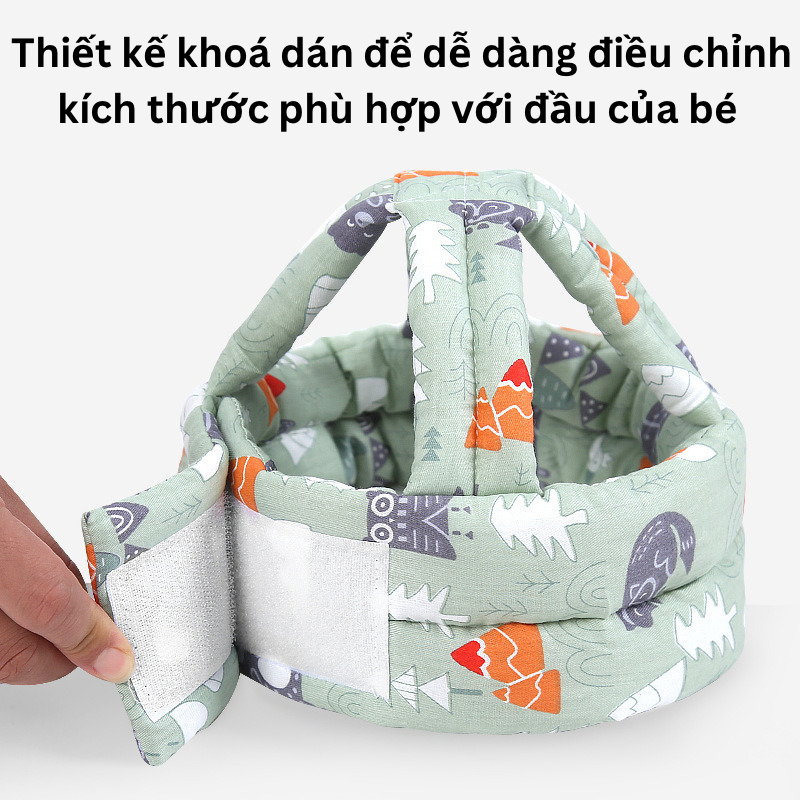 Mũ Nón Bảo Hiểm Bảo Vệ Đầu Cho Bé Tập Đi Tập Bò Chống Va Đập