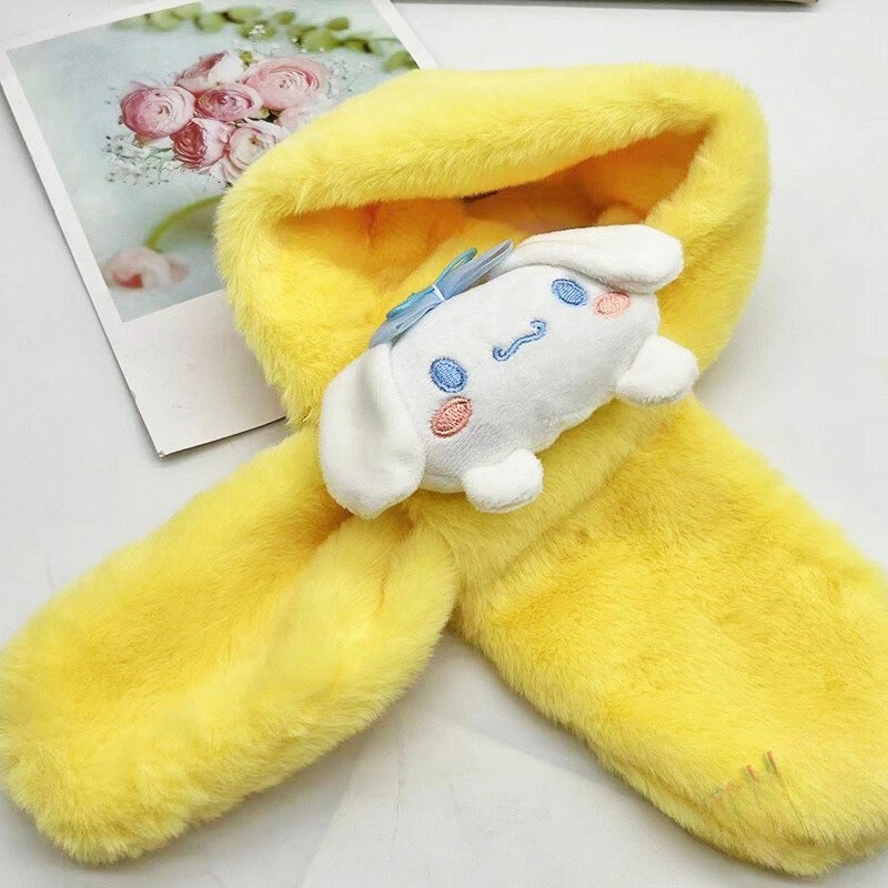 Khăn Choàng Cổ Mềm Mịn Hình Thú 3D Đáng Yêu Giữ Ấm Cho Bé