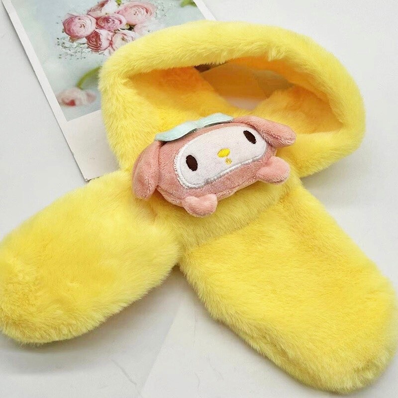 Khăn Choàng Cổ Mềm Mịn Hình Thú 3D Đáng Yêu Giữ Ấm Cho Bé