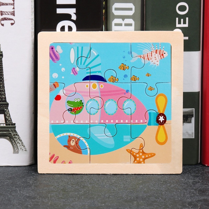 Đồ Chơi Giáo Dục Xếp Hình Động Vật 9 Mảnh Cho Bé