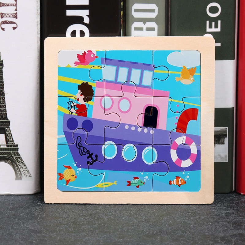 Đồ Chơi Giáo Dục Xếp Hình Động Vật 9 Mảnh Cho Bé