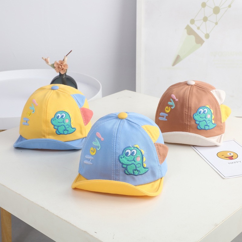 Mũ Nón Lưỡi Trai Khủng Long Dành Cho Bé 3 Tháng - 3 Tuổi