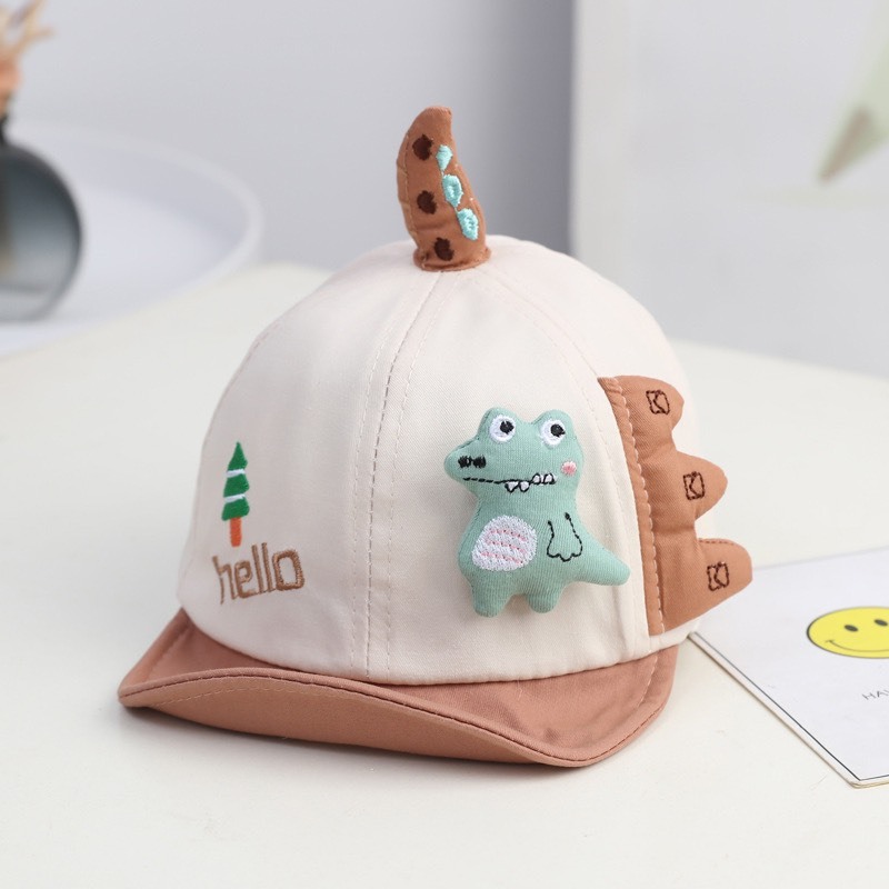 Mũ Nón Lưỡi Trai Khủng Long Dành Cho Bé 3 Tháng - 3 Tuổi