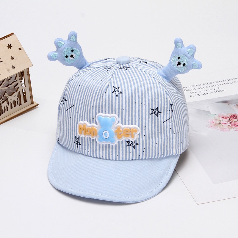 Mũ Nón Lưỡi Trai Tai 3D Hình Thú Đáng Yêu Cho Bé Từ 3 Tháng - 3 Tuổi