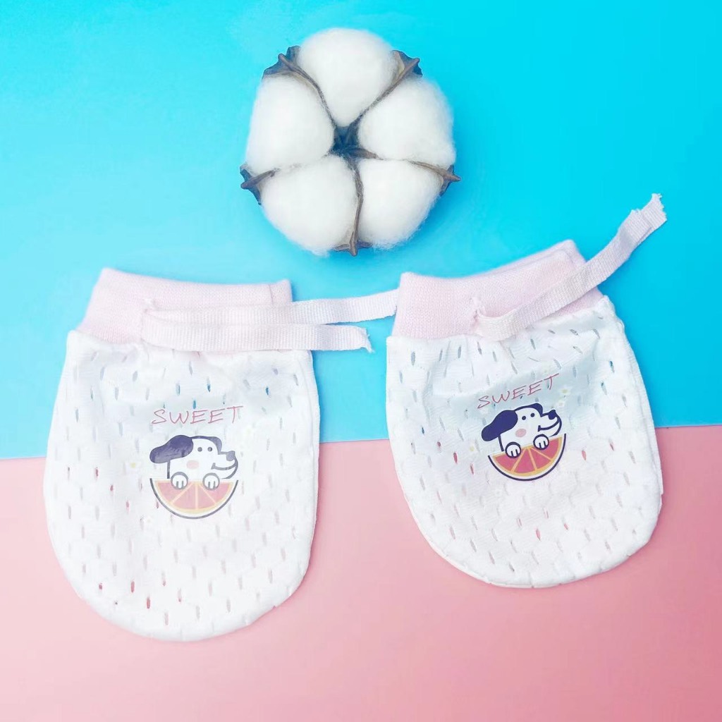 Bao Tay Lưới 2D Thông Thoáng Cho Trẻ Sơ Sinh 0 - 12 Tháng