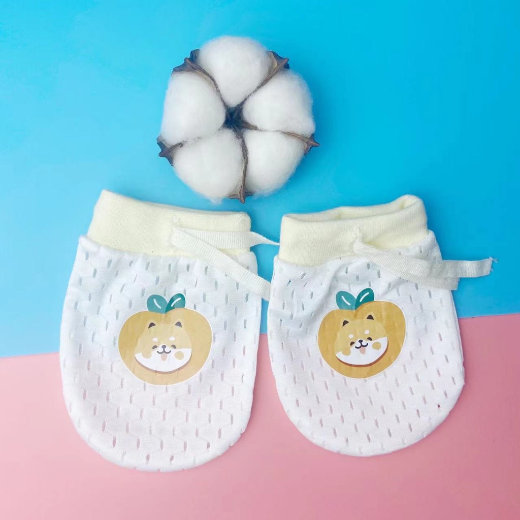 Bao Tay Lưới 2D Thông Thoáng Cho Trẻ Sơ Sinh 0 - 12 Tháng
