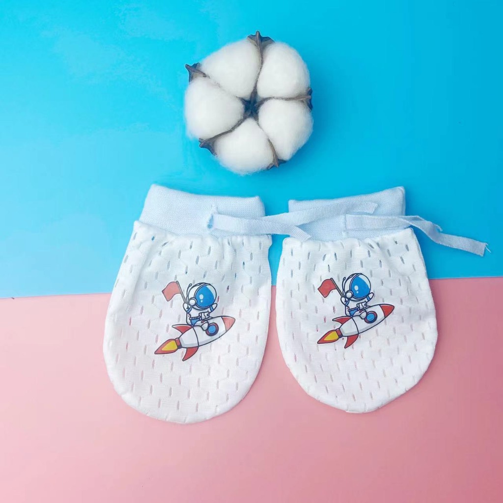 Bao Tay Lưới 2D Thông Thoáng Cho Trẻ Sơ Sinh 0 - 12 Tháng
