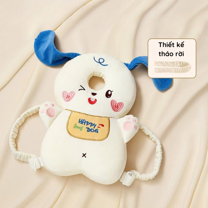 Gối Bảo Vệ Đầu Và Lưng Chống Ngã Thoáng Khí An Toàn Cho Bé