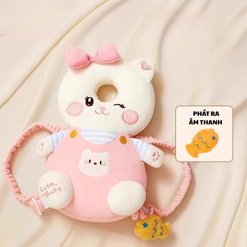 Gối Bảo Vệ Đầu Và Lưng Chống Ngã Thoáng Khí An Toàn Cho Bé