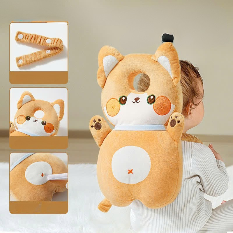 Gối Bảo Vệ Đầu Và Lưng Chống Ngã Thoáng Khí An Toàn Cho Bé