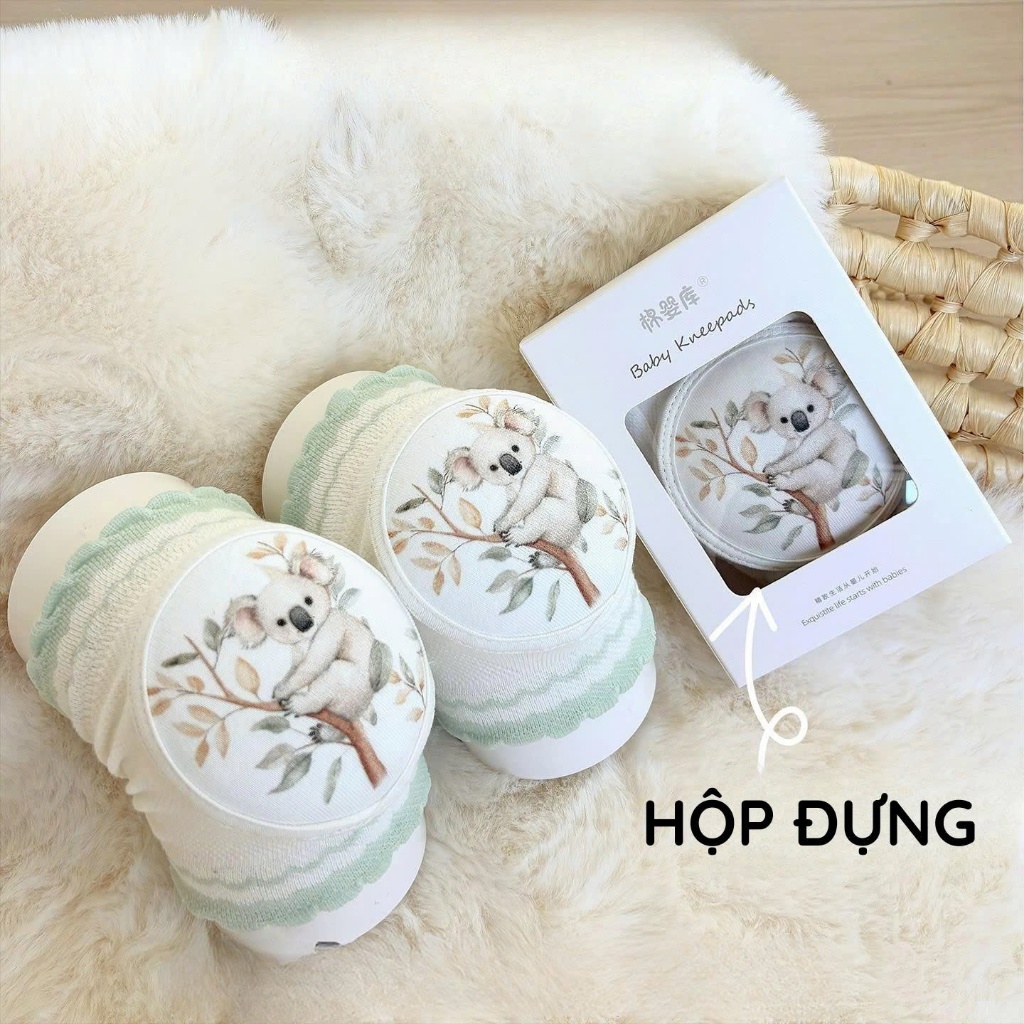 Bọc Bảo Vệ Đầu Gối Đáng Yêu Chống Trơn Trượt Cho Bé Tập Bò