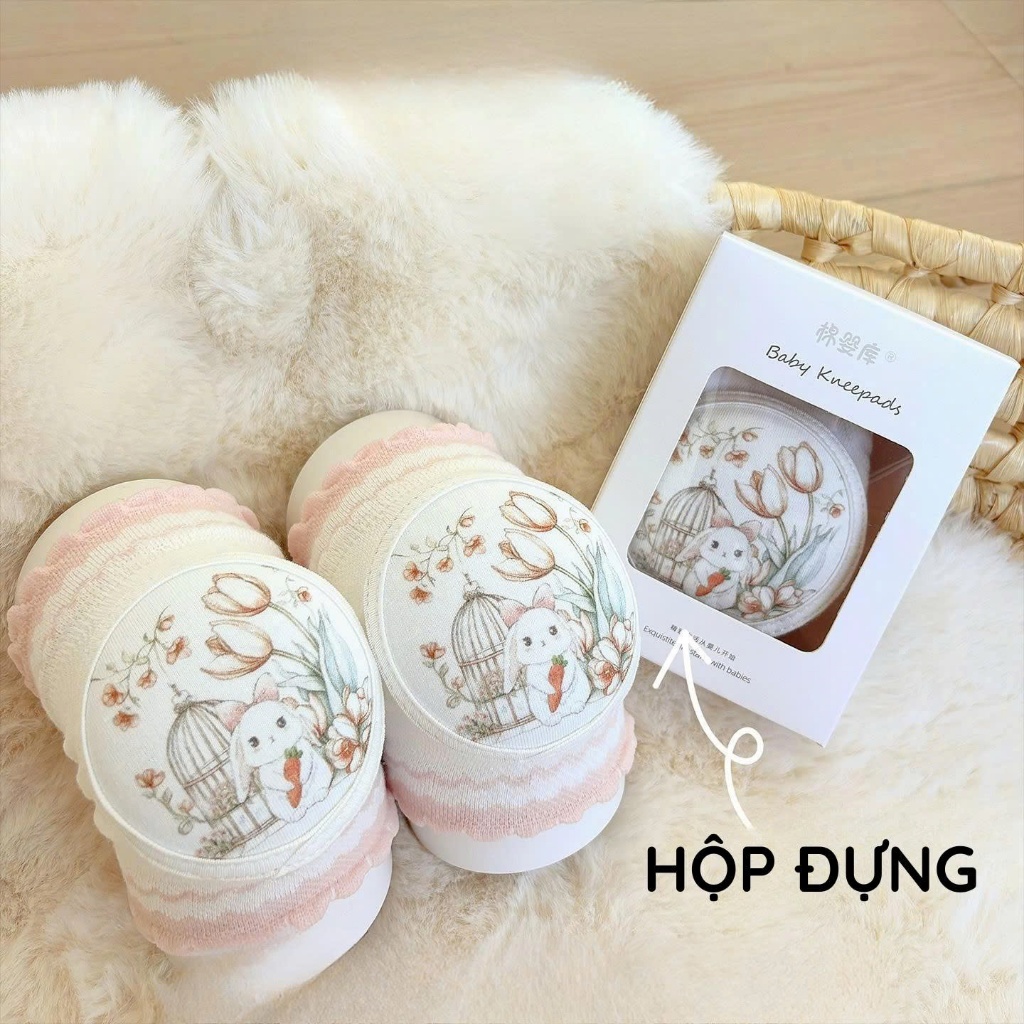 Bọc Bảo Vệ Đầu Gối Đáng Yêu Chống Trơn Trượt Cho Bé Tập Bò