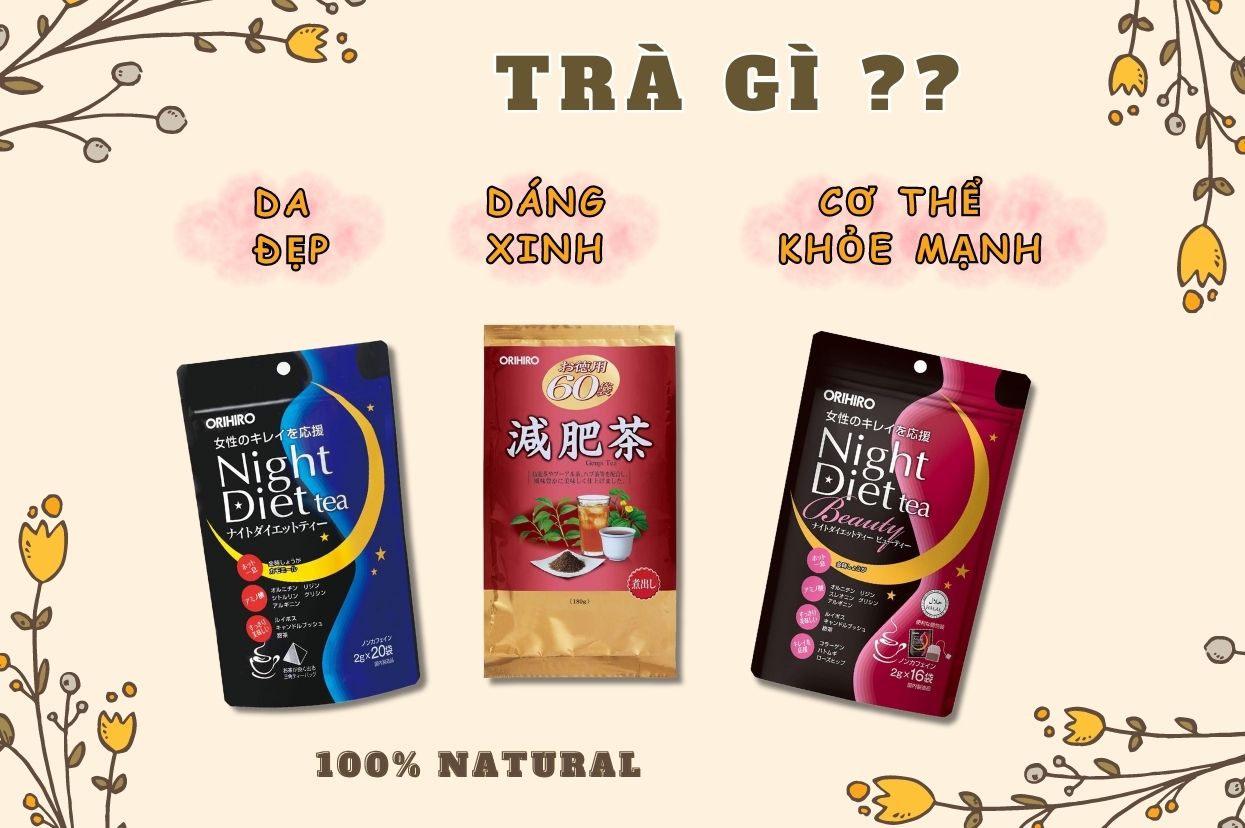 Trà hỗ trợ giảm cân cực hot nhà Orihiro!!!