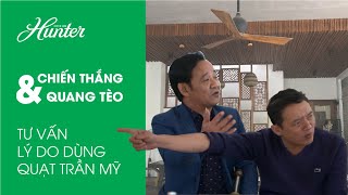 Chiến Thắng và Quang Tèo tư vấn quạt trần Mỹ