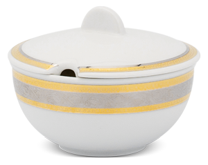 Chén đường 10 cm + nắp - Sago - Hoa Hồng