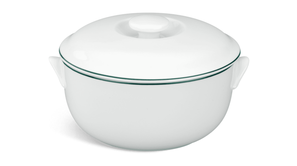 Thố 15 cm + nắp - Jasmine - Chỉ Xanh Lá