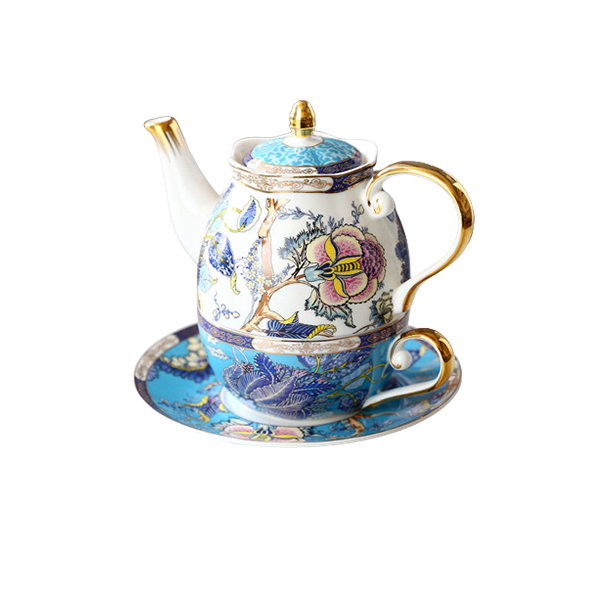 Bộ Ấm Trà Bằng Gốm Sứ Phong Cách Châu Âu