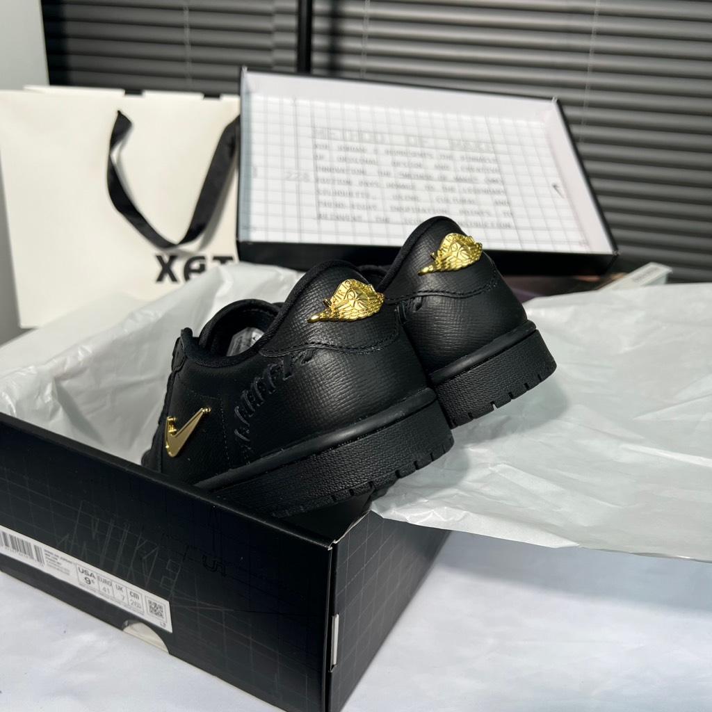 Jordan 1 Low Method of Make Black Metallic Gold FN5032 007