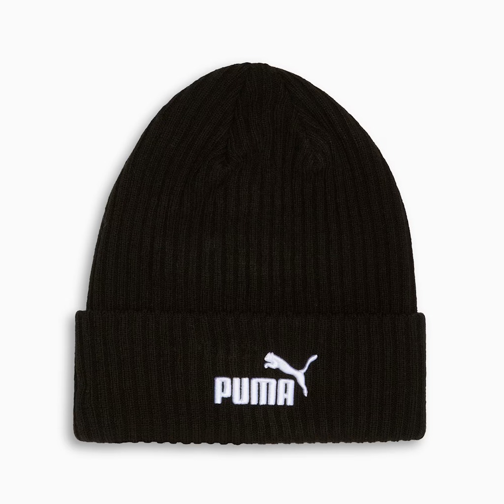 Nón Puma Logo Ribbed Cuff Beanie Black 942291 01