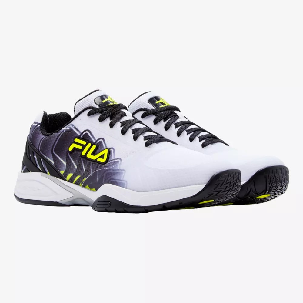 Fila Volley Zone Pickleball White Black Safety Yellow 1PM01793 115
