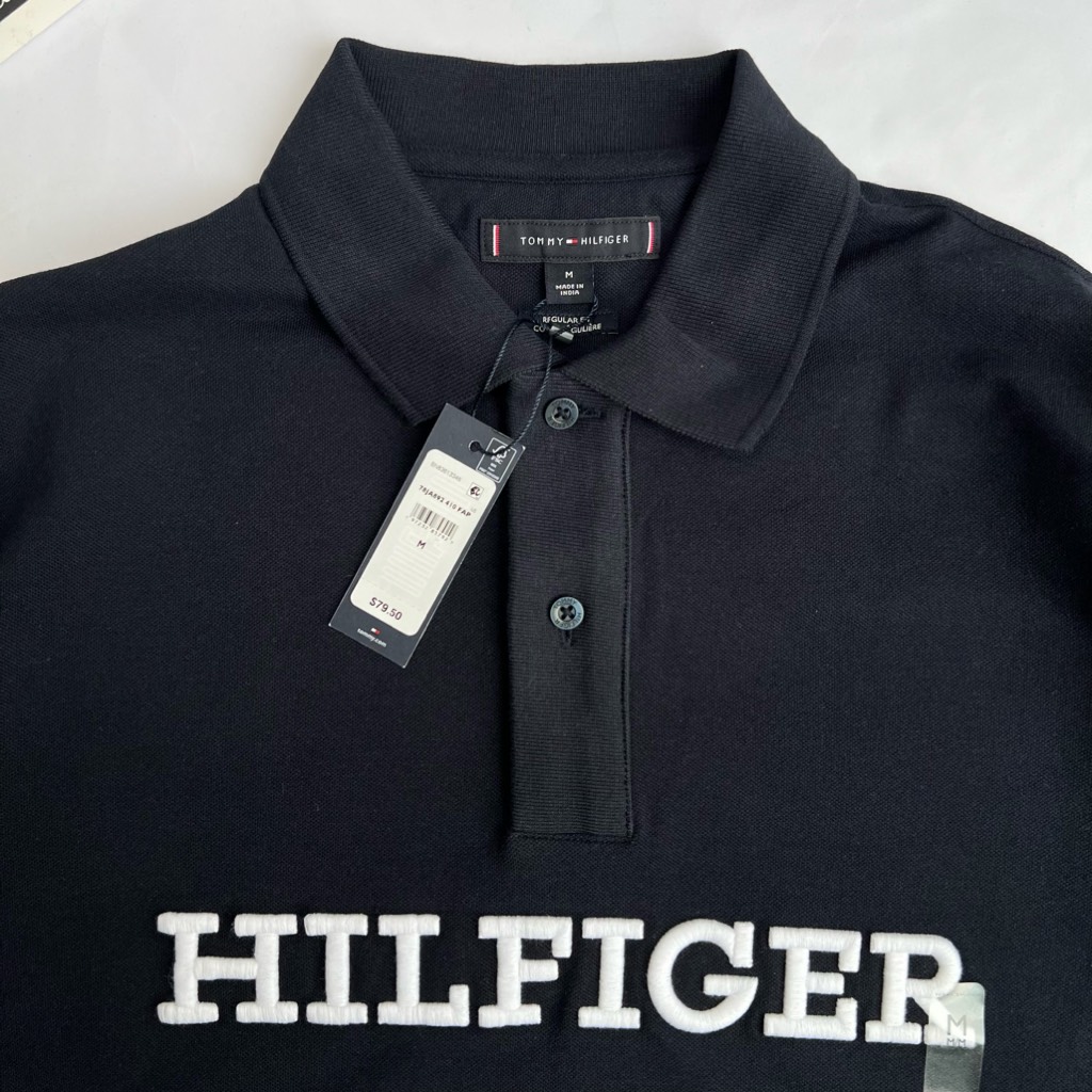 Áo Polo Tommy Hilfiger Regular Fit Embroidered Monotype Navy 78JA892 410