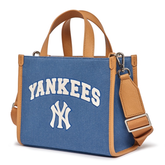 Túi MLB Varsity Basic Canvas Mini Tote NY Denim 3AORS083N-50INS