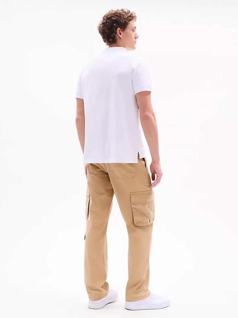 Áo Polo Tommy Hilfiger Regular Fit Chest Logo White XM04201 100