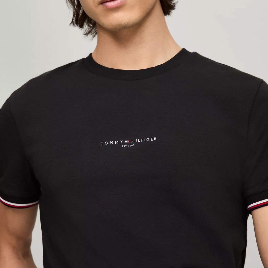Áo Tommy Hilfiger Regular Fit Logo Tipped Black 78JB258 001