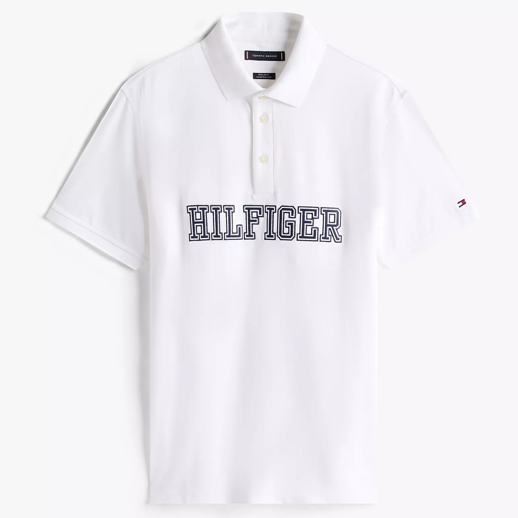 Áo Polo Tommy Hilfiger Regular Fit ONYX Logo White XM05641 100