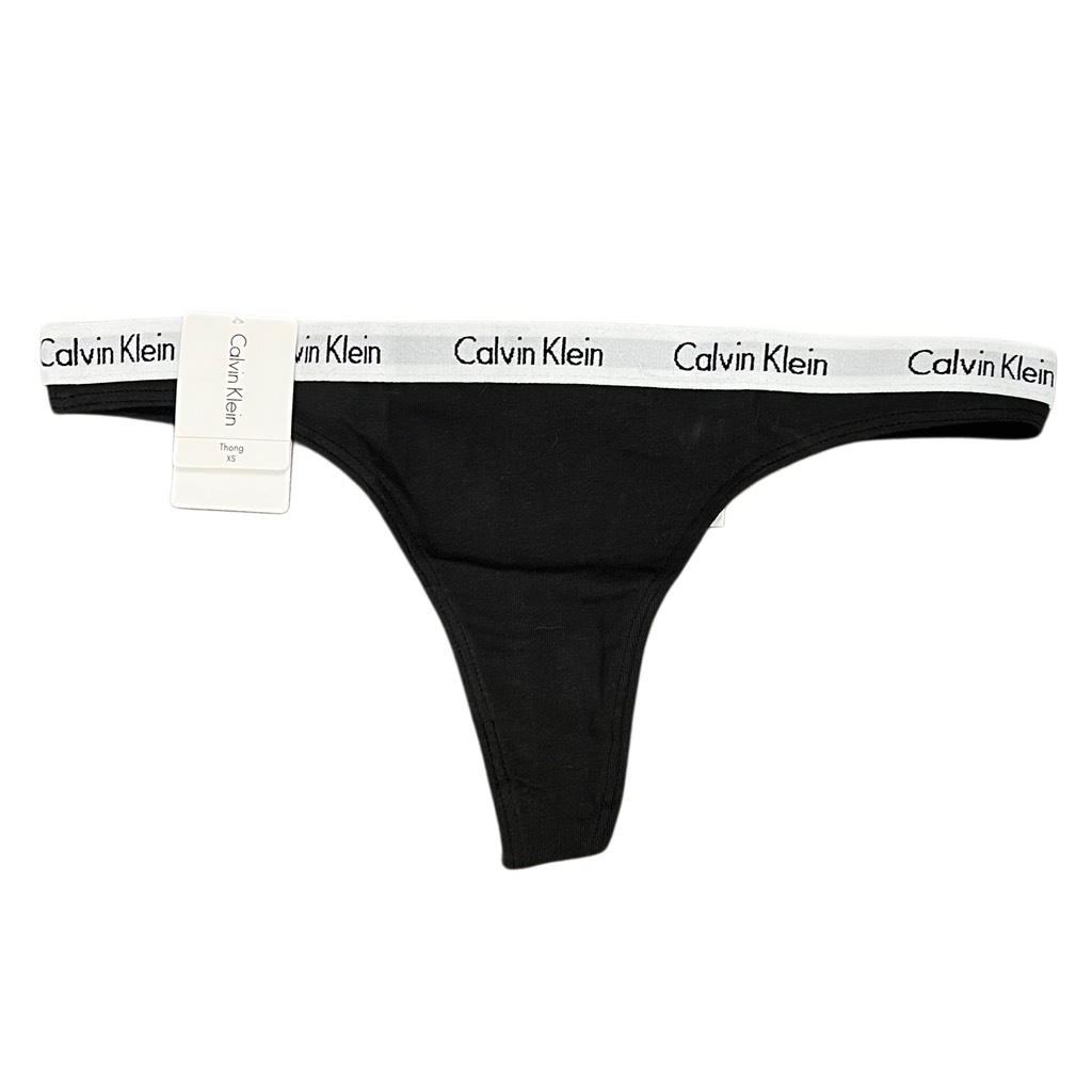 Underwear Calvin Klein Women's Carousel Cotton Thong Fit Black D1617 001