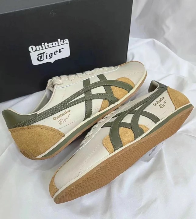 Onitsuka Tiger RUNSPARK Beige Olive Green Mustard Yellow 1183B480 200