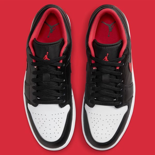 Jordan 1 LOW Black Fire Red 553558 063