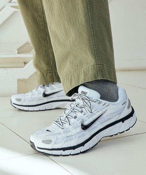Nike P-6000 White Black Metallic Silver CD6404 107