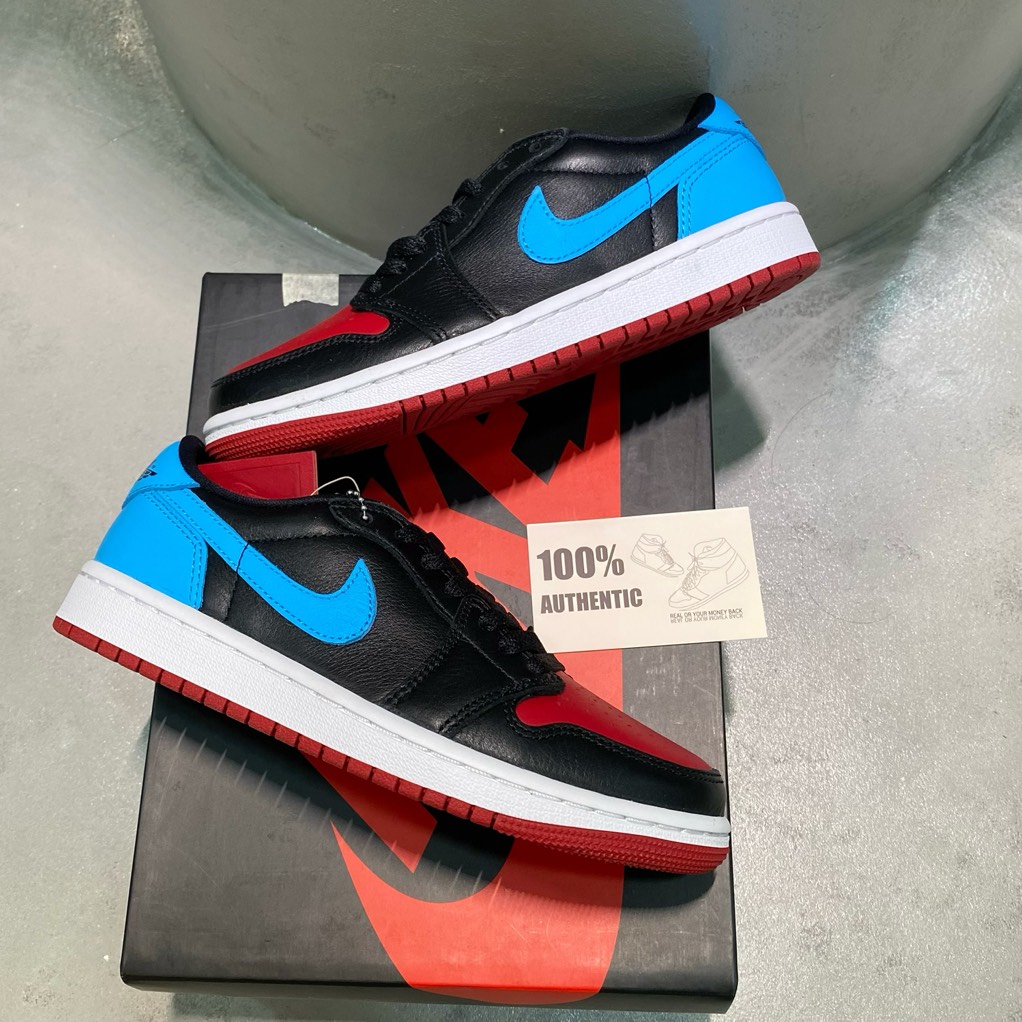 Jordan 1 Retro Low Black Blue Red CZ0775 046