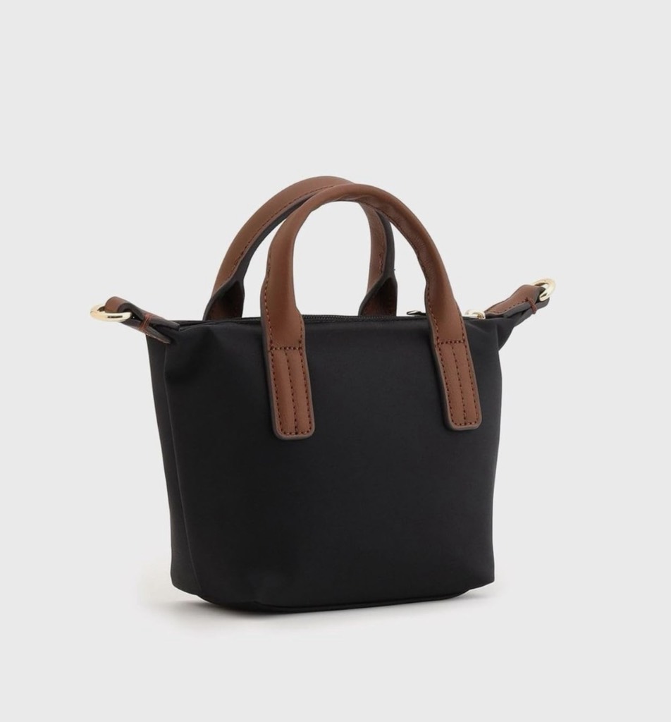 Túi Tommy Hilfiger Monogram Micro Tote Bag Black AW18368 001