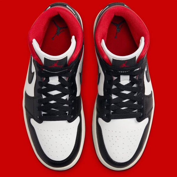 Jordan 1 Mid Black Gym Red BQ6472 061