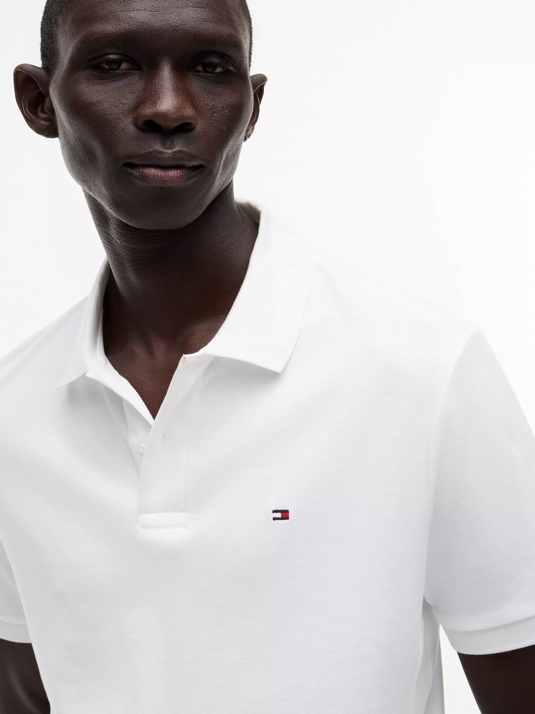 Áo Polo Tommy Hilfiger Regular Fit Smooth Cotton White 78JB751 101
