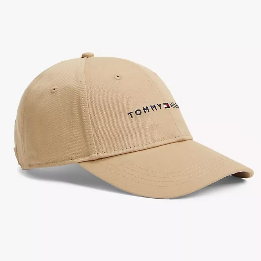 Nón Tommy Hilfiger Embroidered Tommy Logo Baseball Cap Beige 69JA816 973
