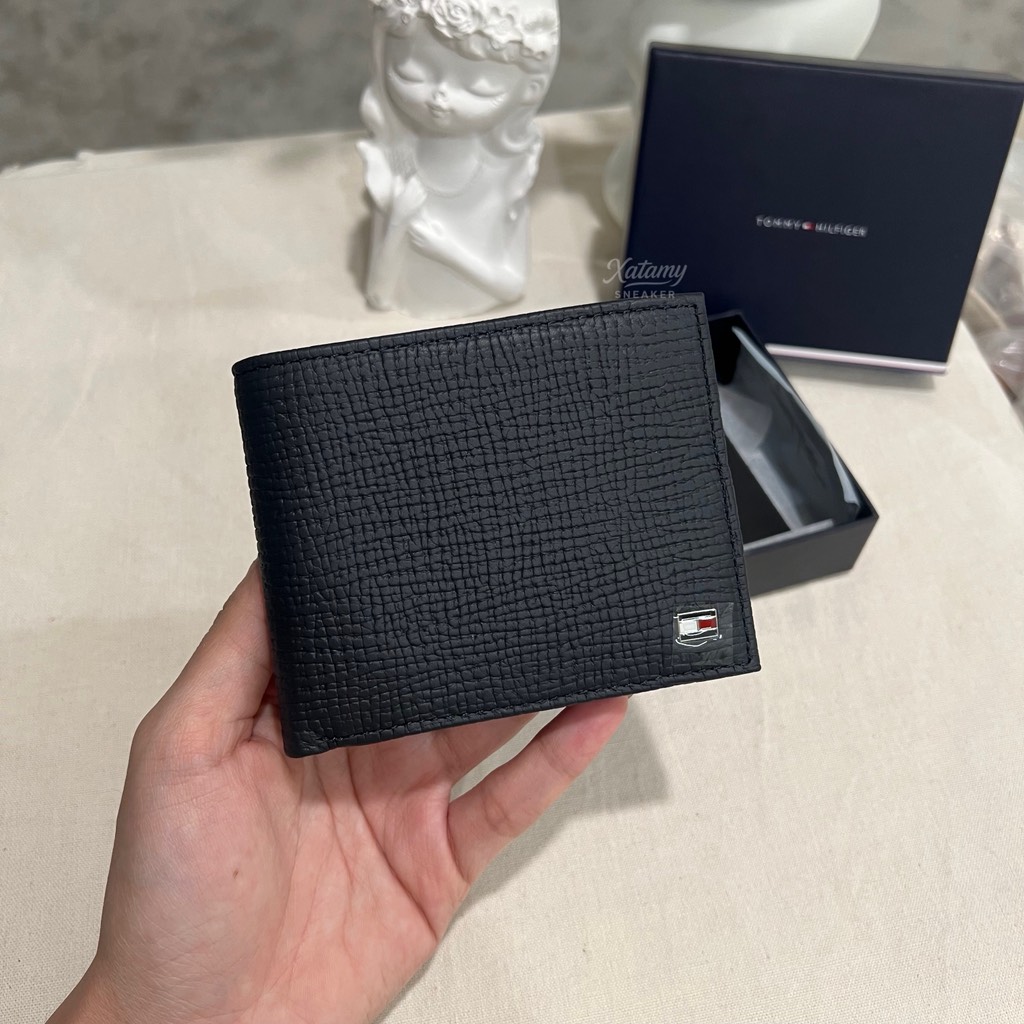 Ví Tommy Hilfiger Men's Flag Mini CC Wallet Space Blue AM13708 400