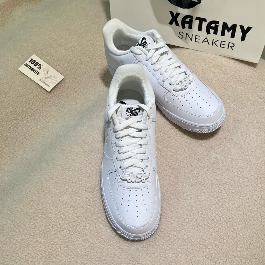 Nike Air Force 1 Just Do It White Multi Color Black FB8251 100