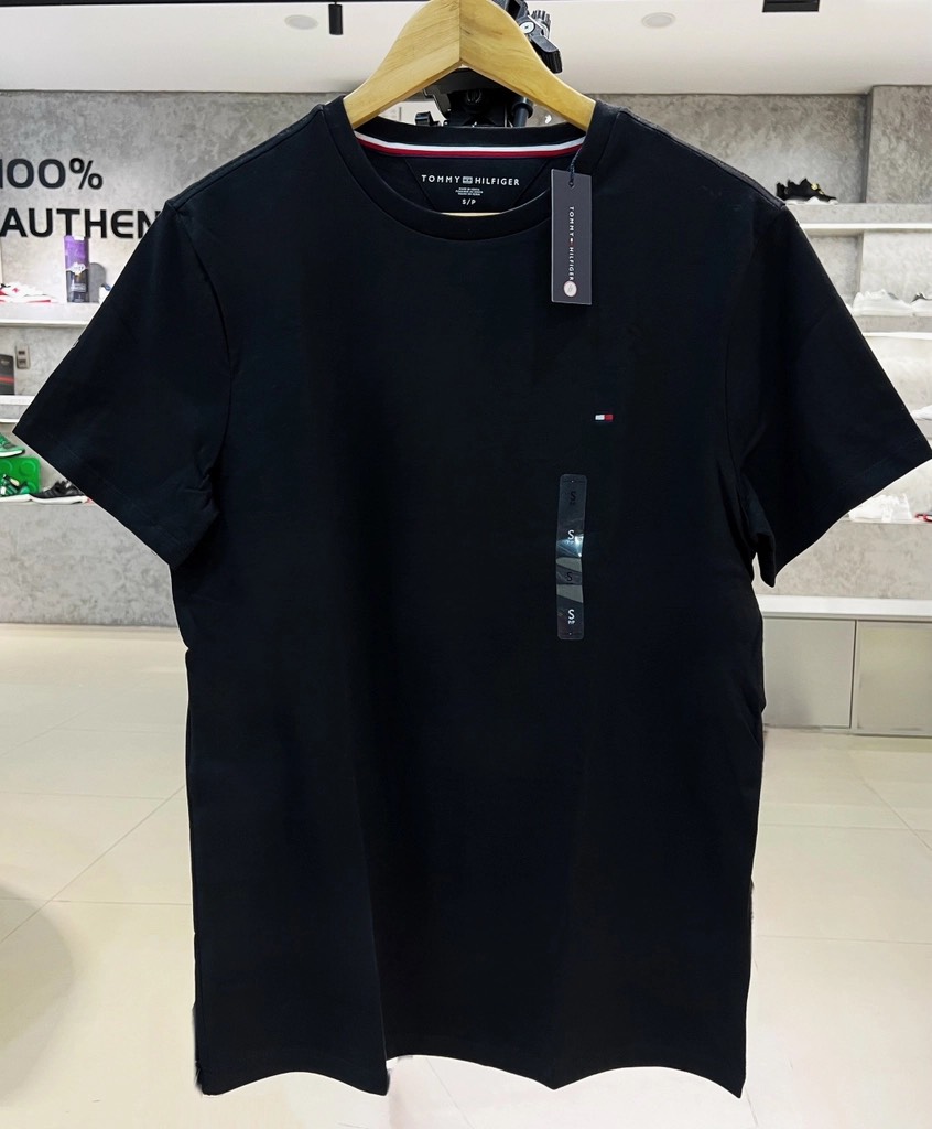 Áo Tommy Hilfiger Essential Solid Black 78JA560 001